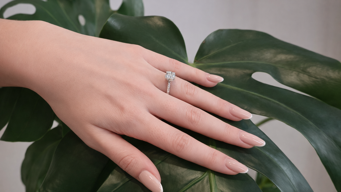 Bague de fiançailles sur mesure avec diamant de laboratoire – Radiant Genève