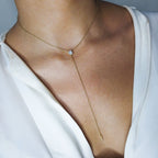 Collier Anima avec diamant rond taille pie-cut