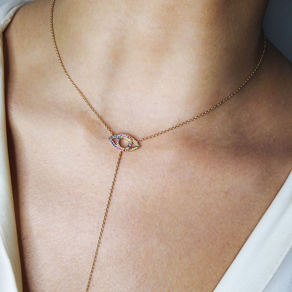Collier Anima Œil arc-en-ciel