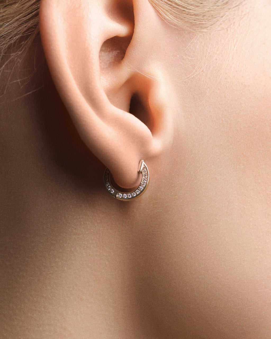 Huggie Diamants latéraux