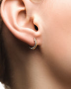 Huggie Diamants latéraux