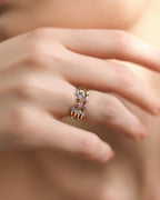 Bague Ani - quatre diamants