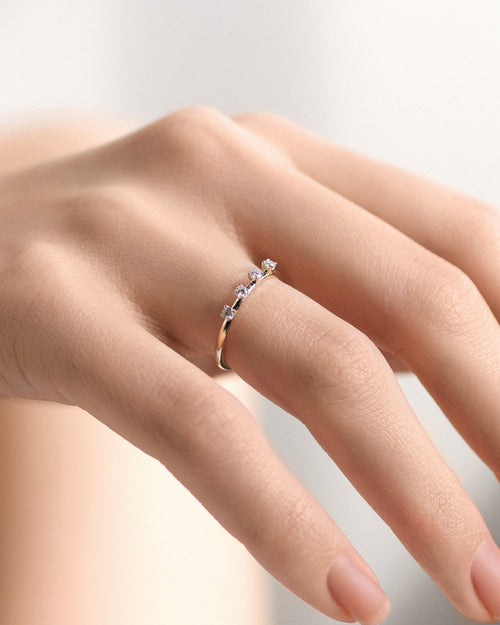 Bague Ani - quatre diamants