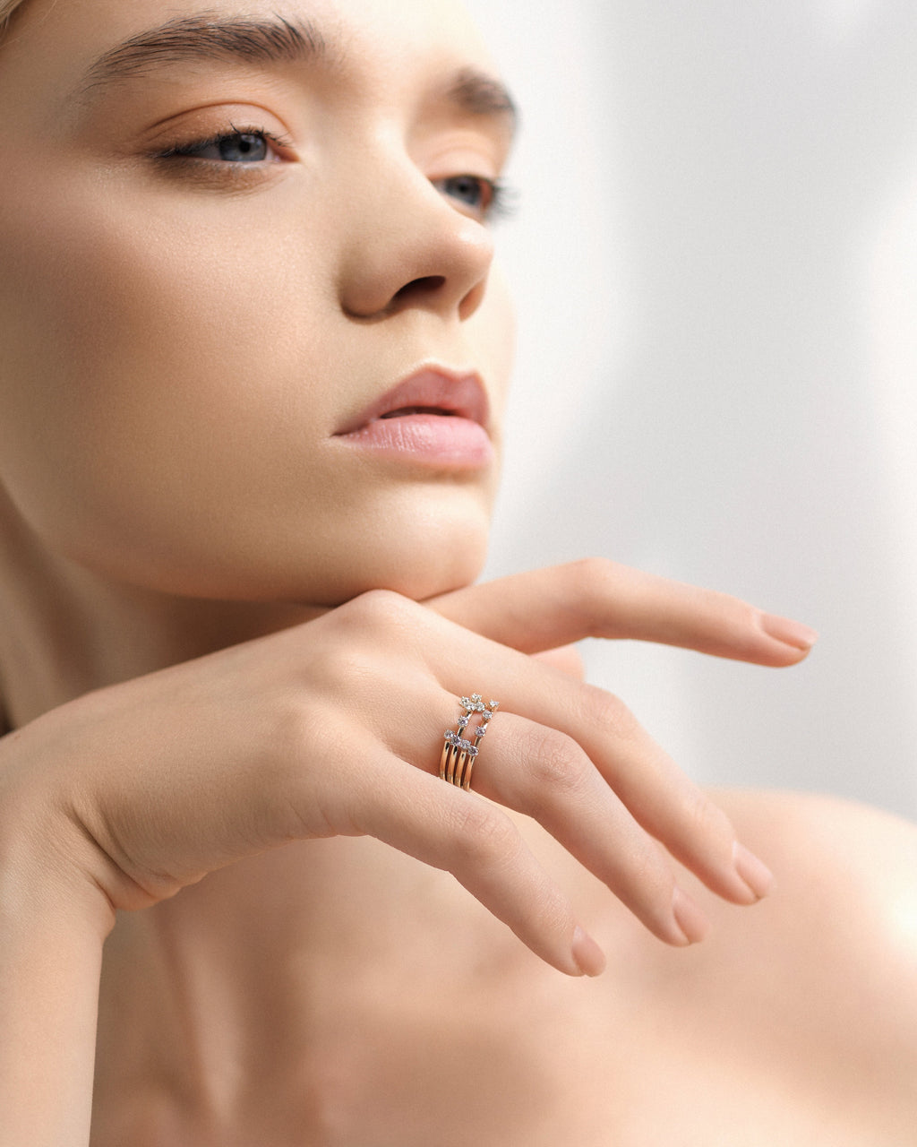 Bague Ani - quatre diamants