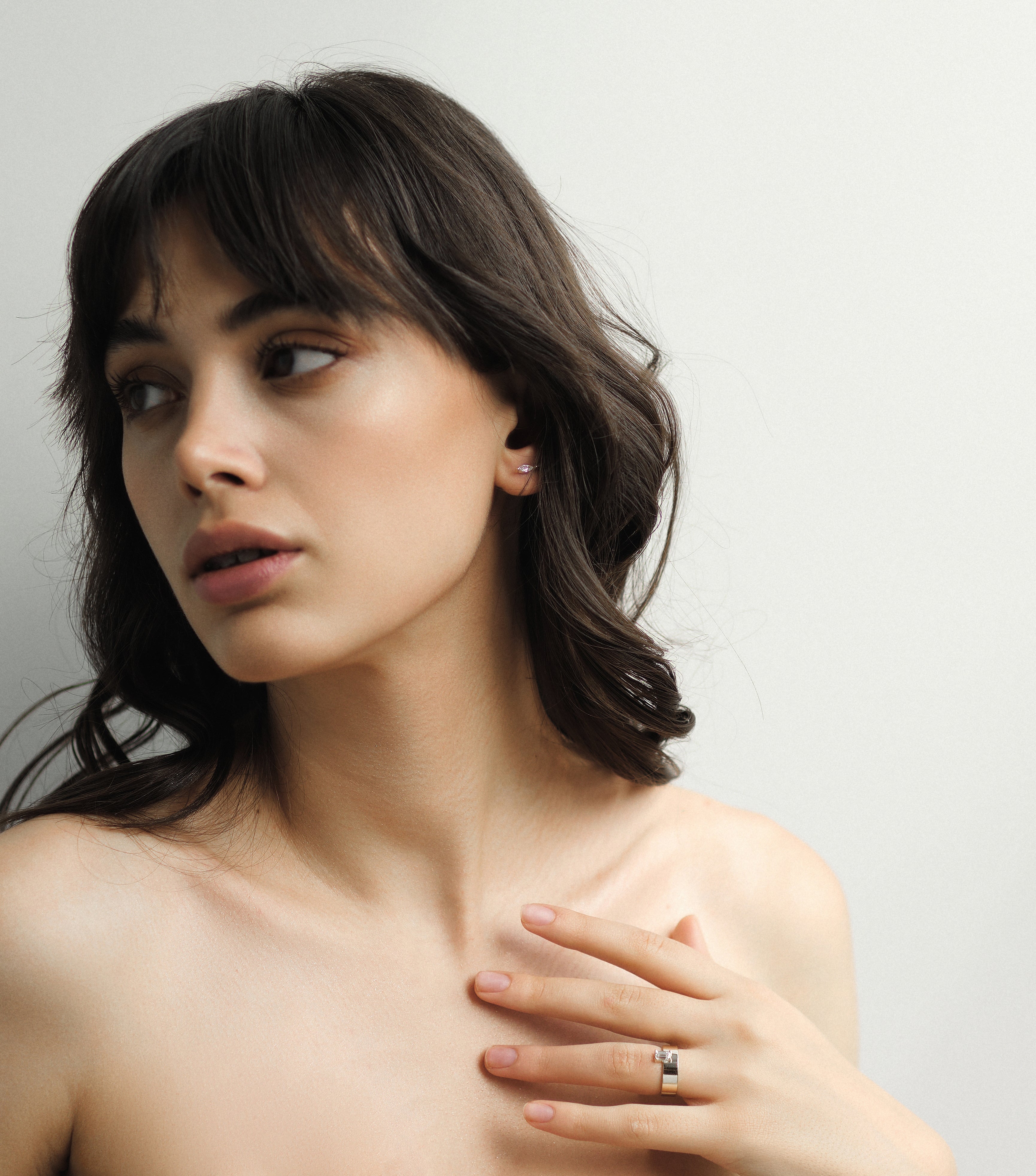 Bague Atis - diamant taille émeraude