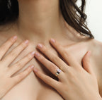 Bague Atis - diamant taille émeraude