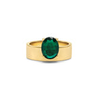 Bague Atis - émeraude ovale