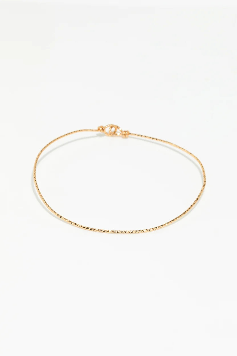 Bracelet jonc éclat - Or laminé