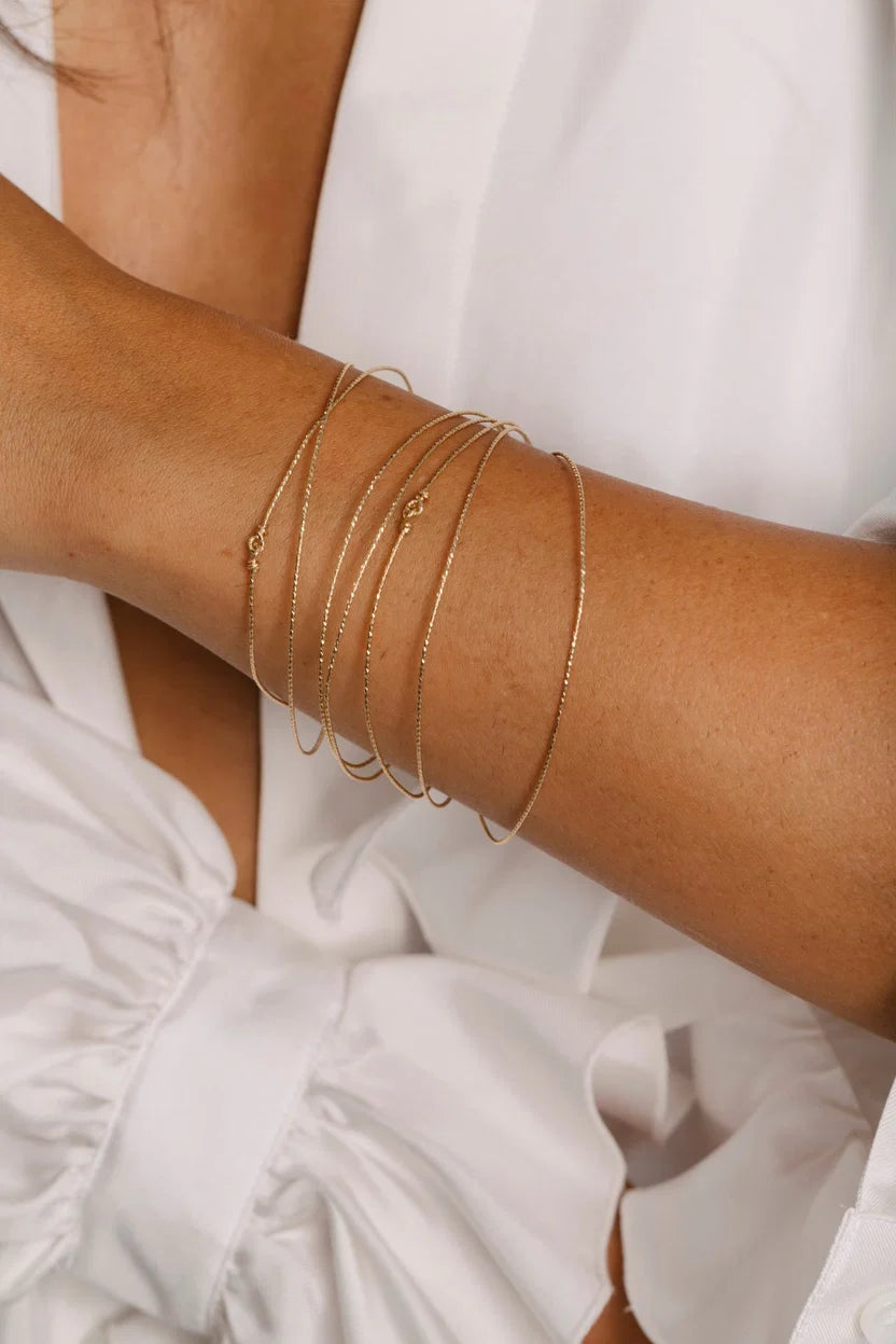 Bracelet jonc éclat - Or laminé