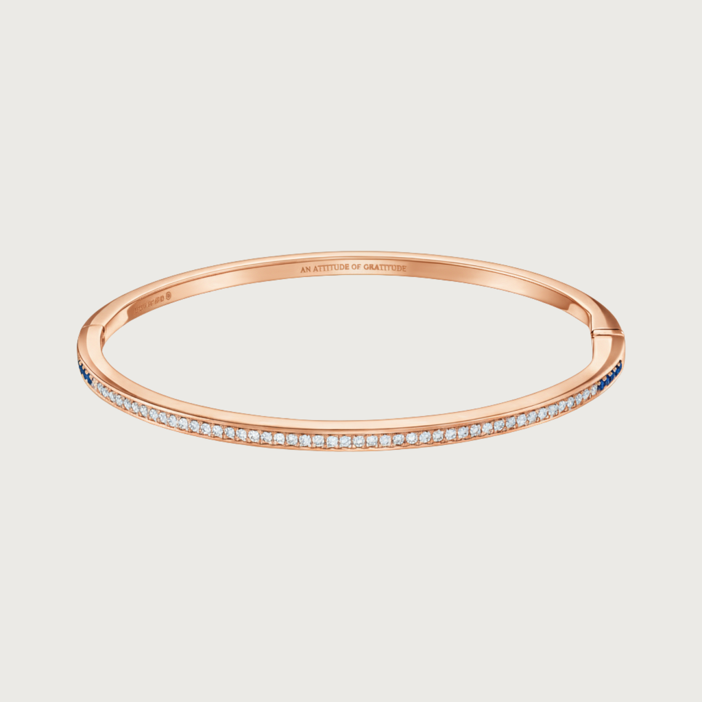 Bracelet Journey en diamants et saphirs bleus