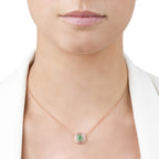 Sphère Alice en émeraudes et saphirs roses, or rose 18 carats