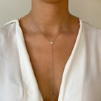 Collier Anima avec diamant rond taille pie-cut