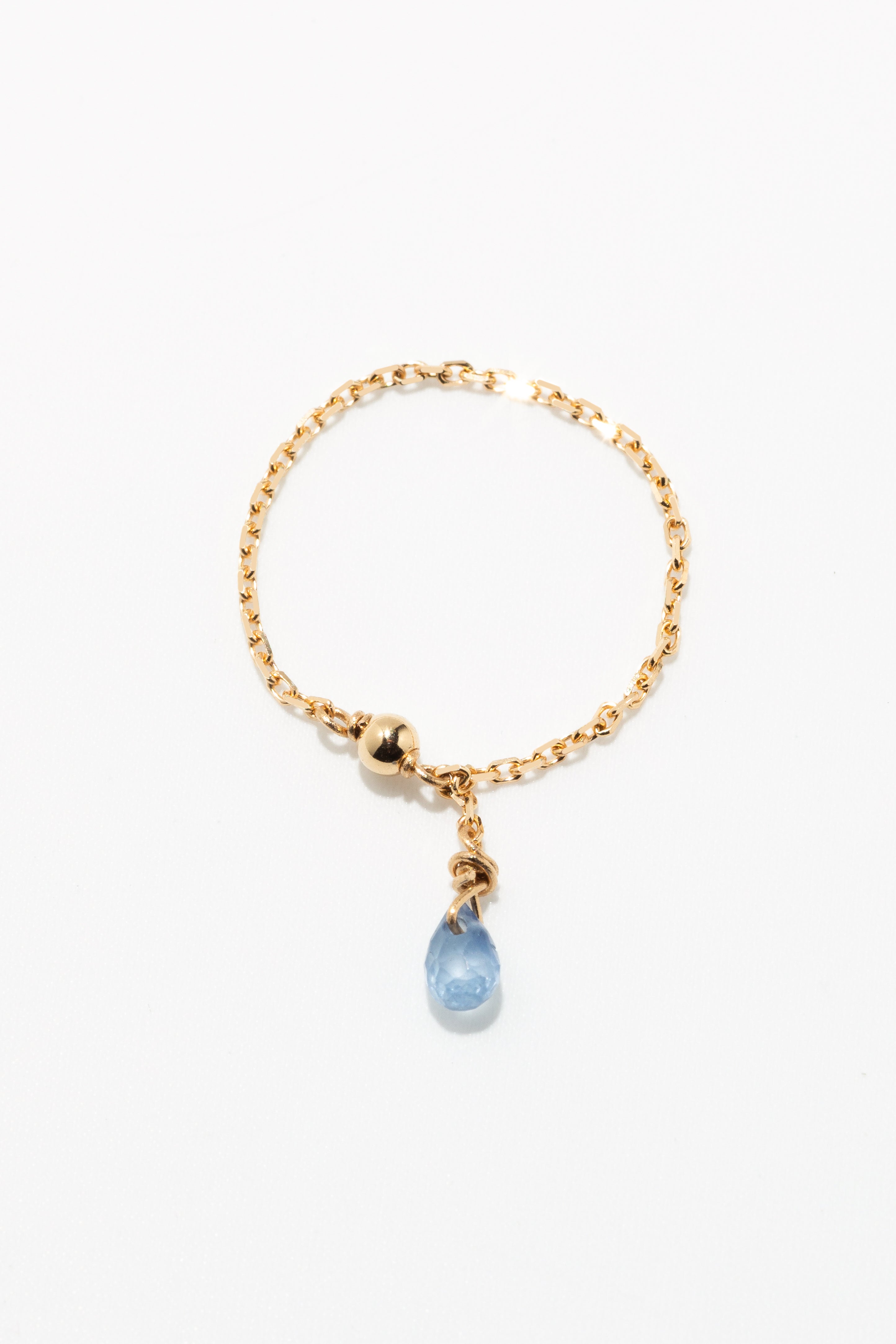 Bague chaînette pampille Mia