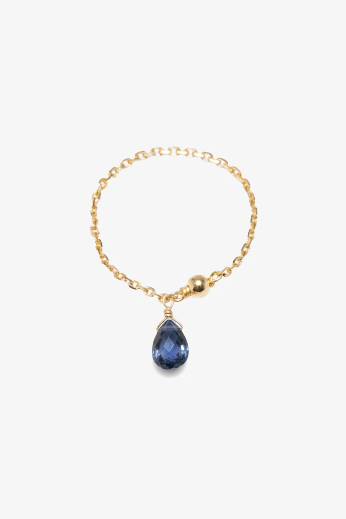 Bague chaînette pampille Mia