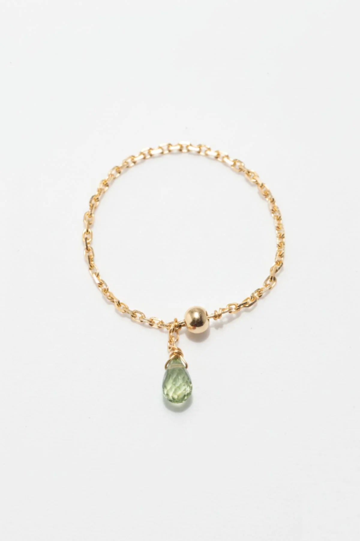 Bague chaînette pampille Mia