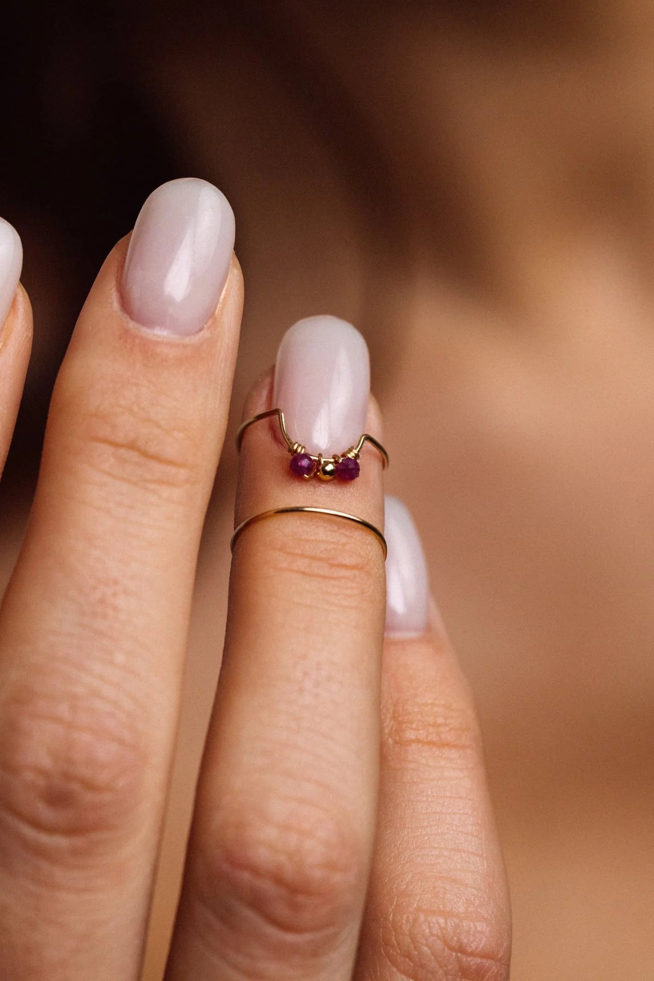 Bague d'ongle Tissage