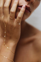 Bague chaînette pampille Mia