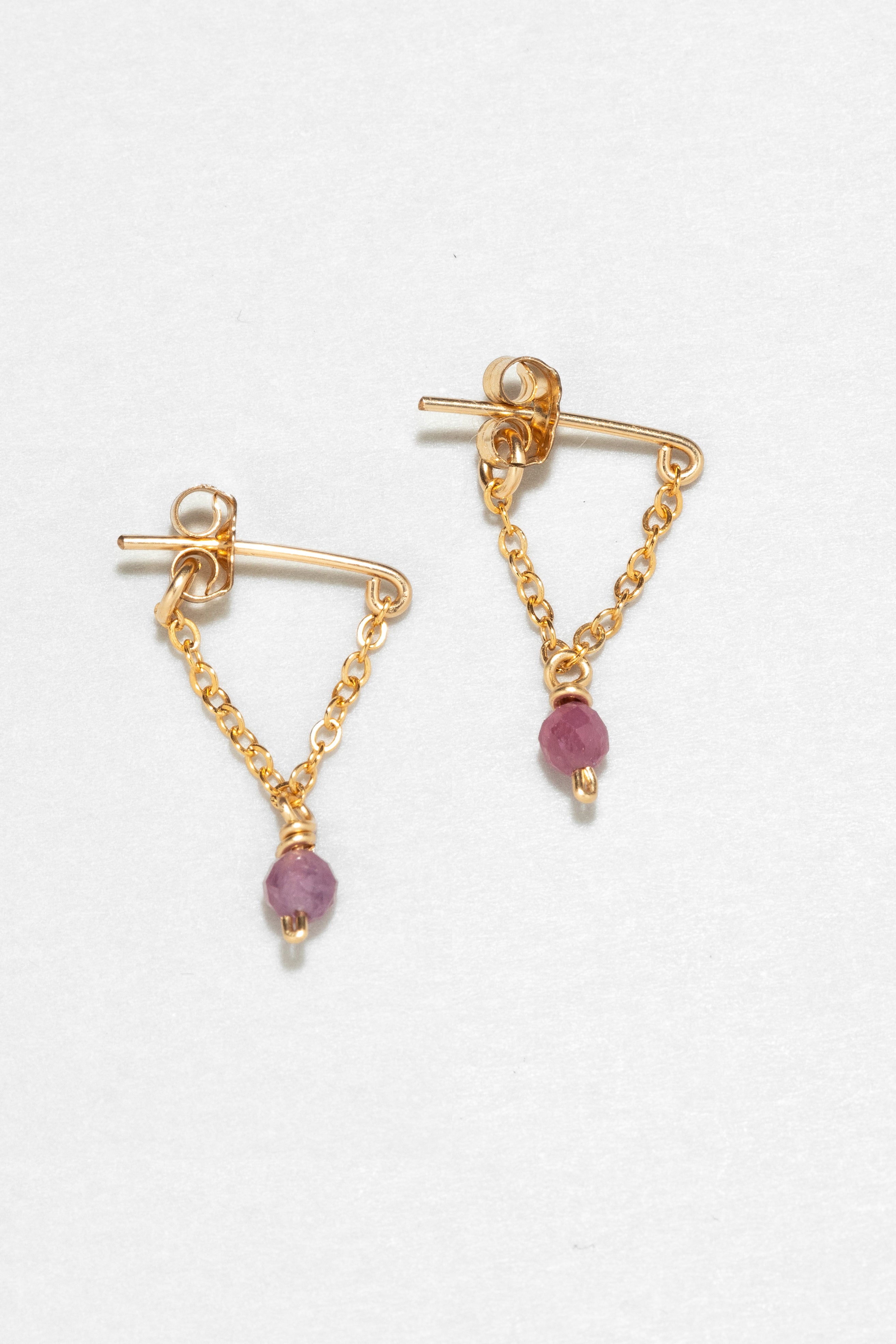 Boucle d'oreille chaînette Anna