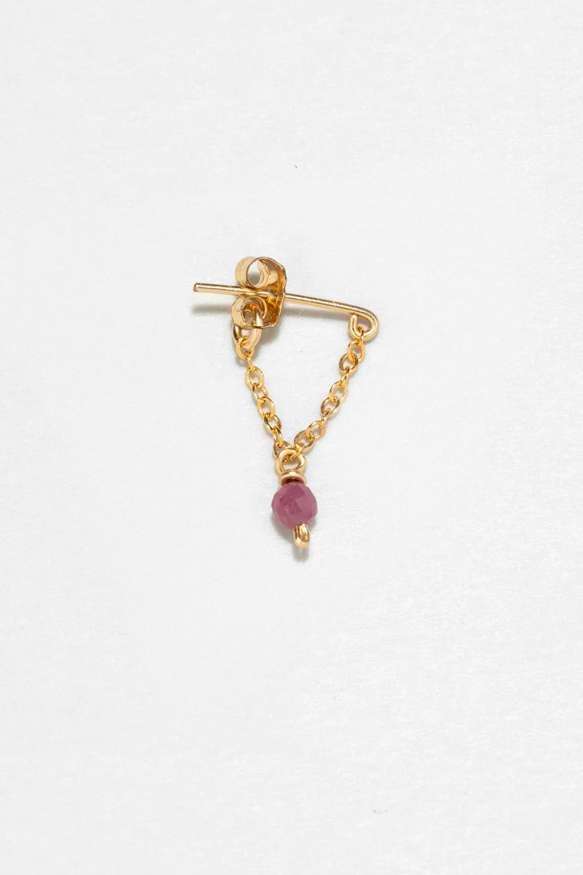 Boucle d'oreille chaînette Anna