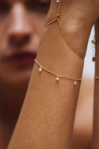 Bracelet chaîne pampille Sofia