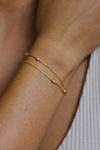 Collier-bracelet double Satellite