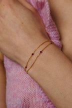 Collier-bracelet double Satellite