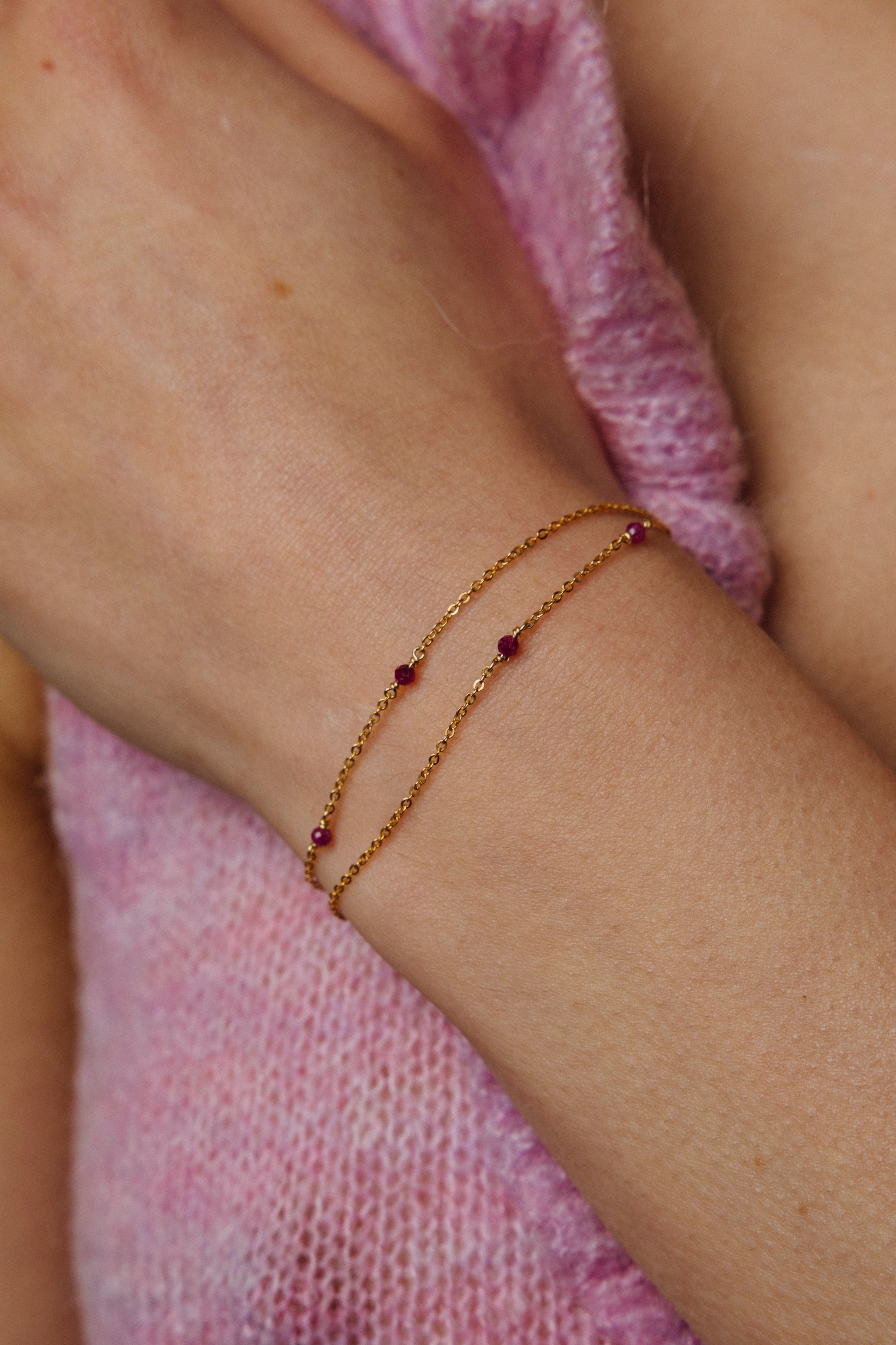 Collier-bracelet double Satellite