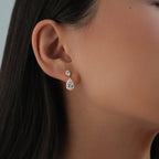 Boucles d’oreilles pendantes Poire