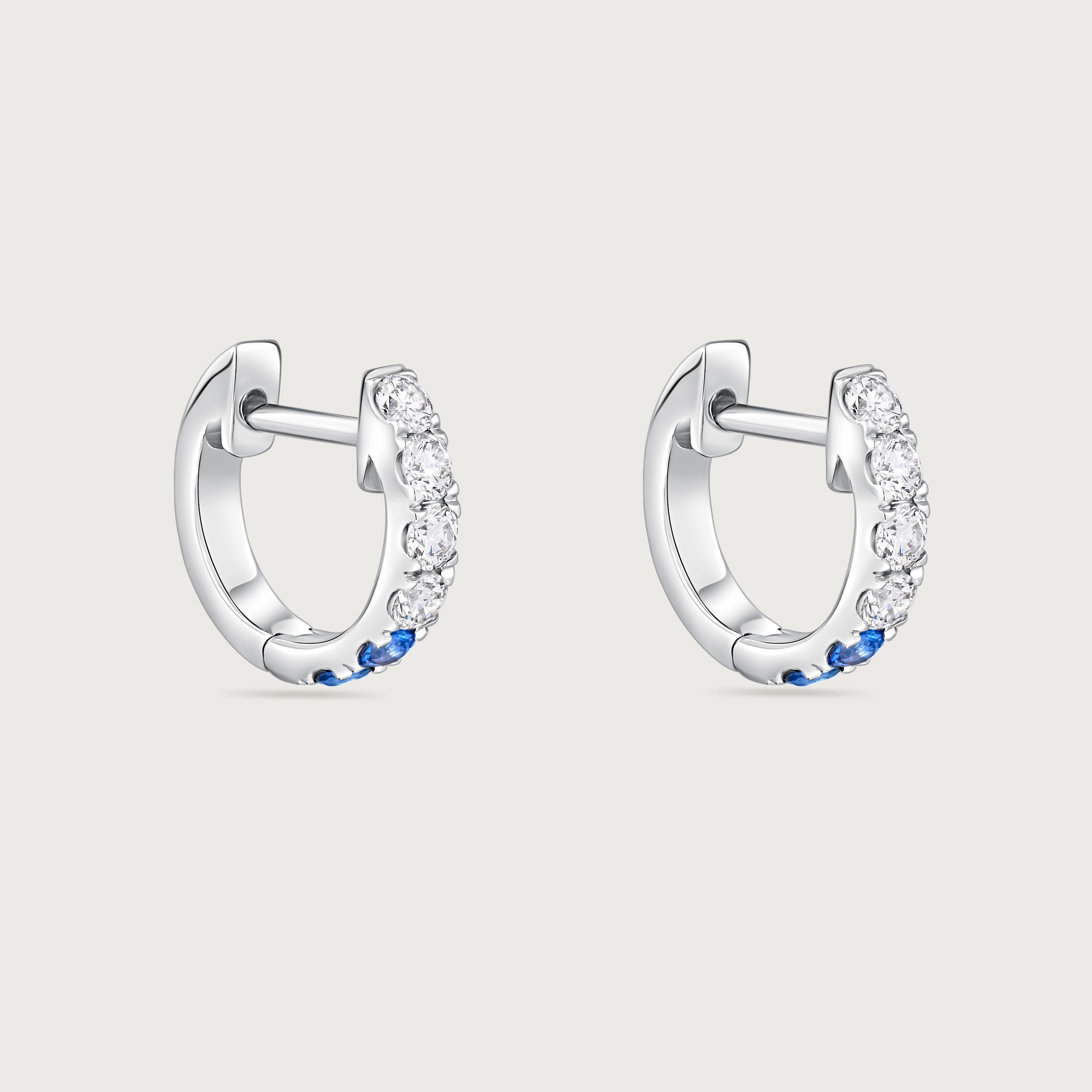 Créole Journey en diamants et saphirs bleus