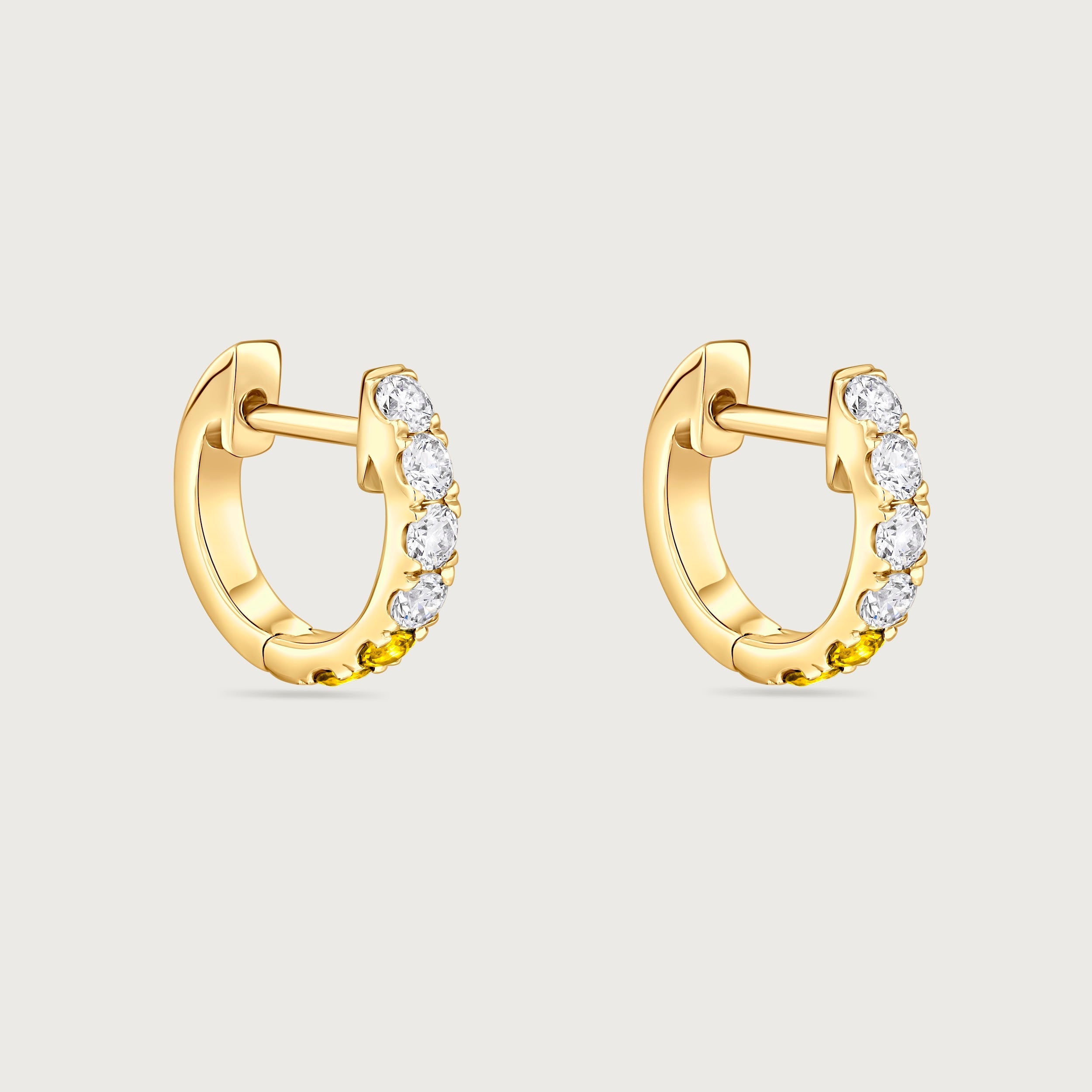 Créole Journey en diamants et saphirs jaunes