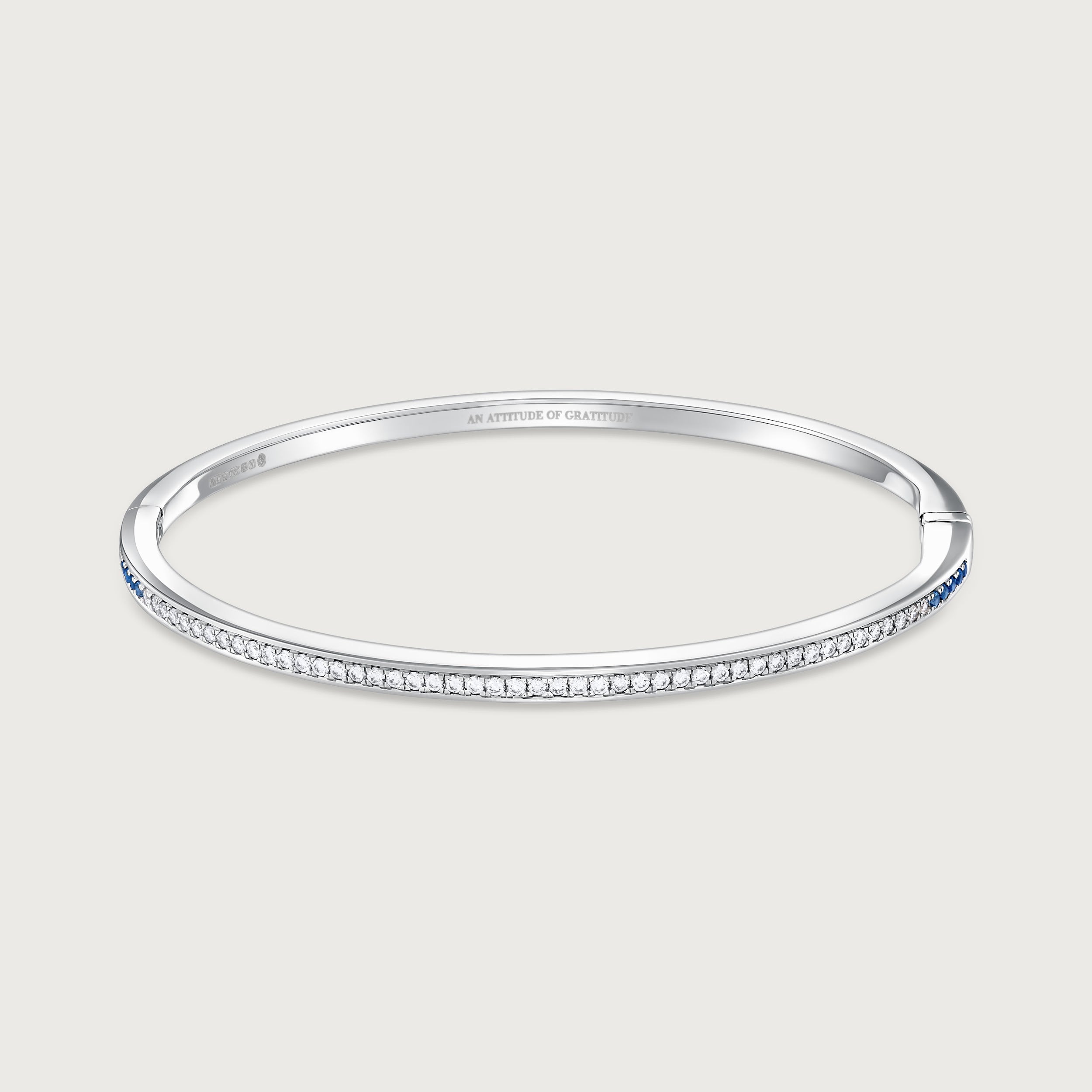 Bracelet Journey en diamants et saphirs bleus