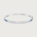 Bracelet Ortus en diamants et saphirs bleus, or blanc 18 carats