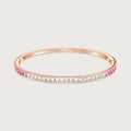 Bracelet Ortus en diamants et saphirs roses, or rose 18 carats
