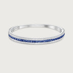 Bracelet Union en saphirs bleus et or blanc 18 carats