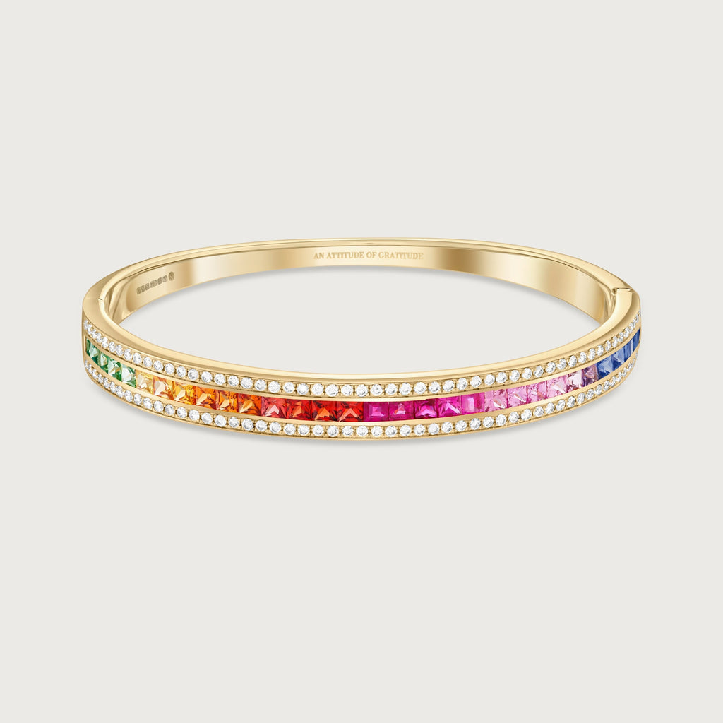 Bracelet Union arc-en-ciel et diamants