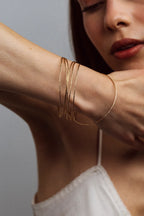 Bracelet jonc éclat - Or laminé