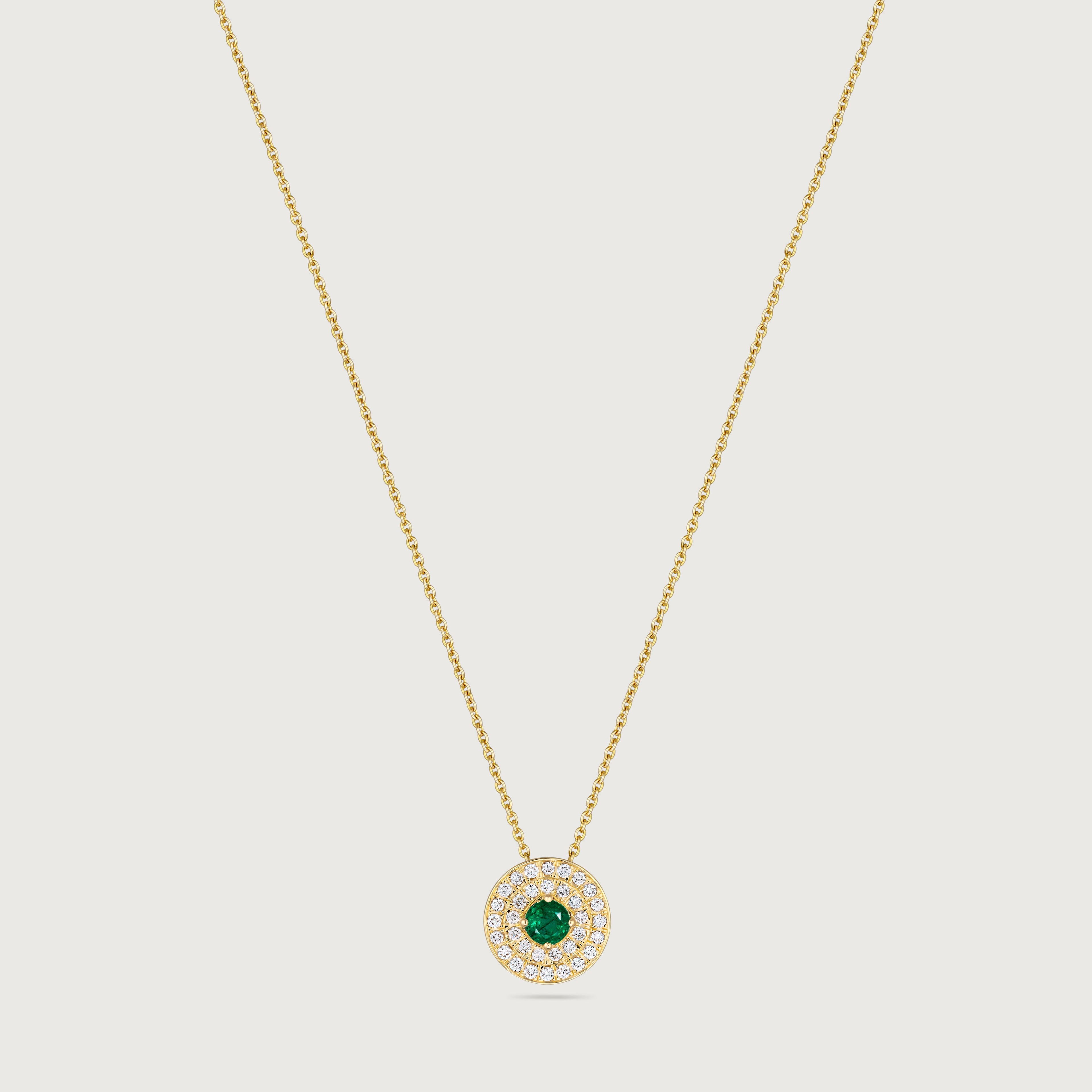 Sphère Alice en émeraude et diamants