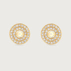 Halo My Universe double diamant, or jaune 18 carats