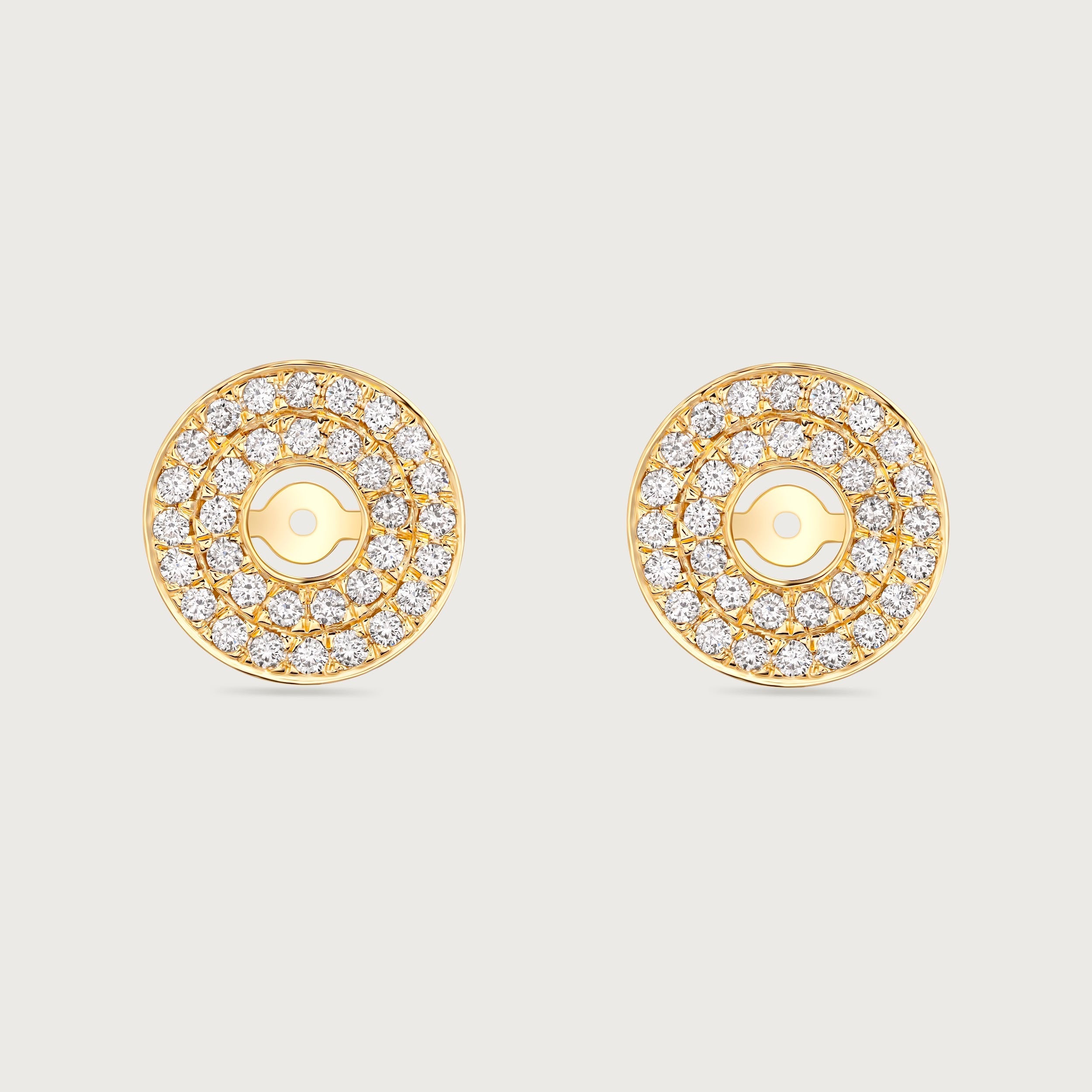 Halo My Universe double diamant, or jaune 18 carats