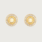 Halo My Universe en saphirs jaunes et diamants, or jaune 18 carats