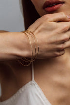 Bracelet jonc éclat - Or laminé