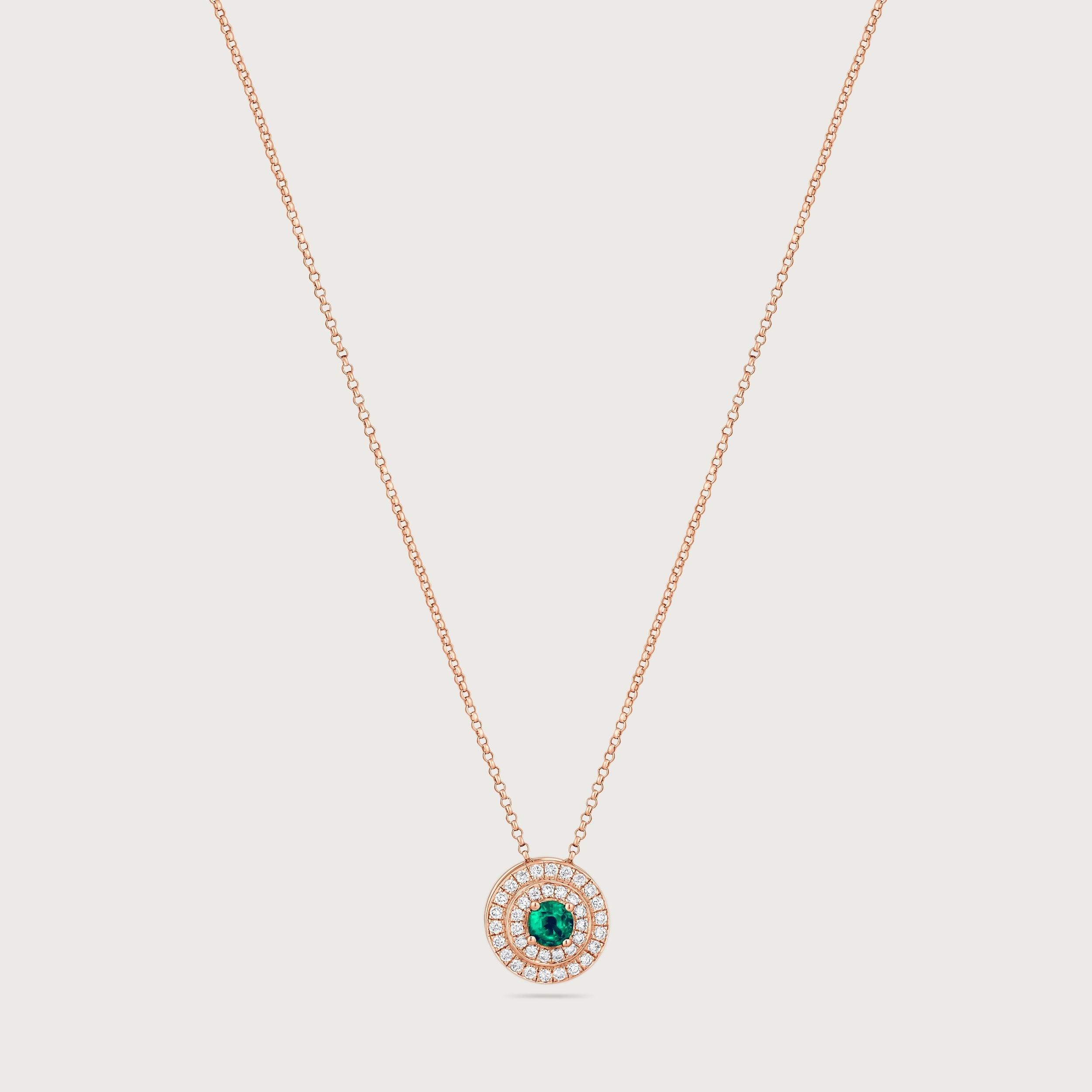 Sphère Alice en émeraude et diamants