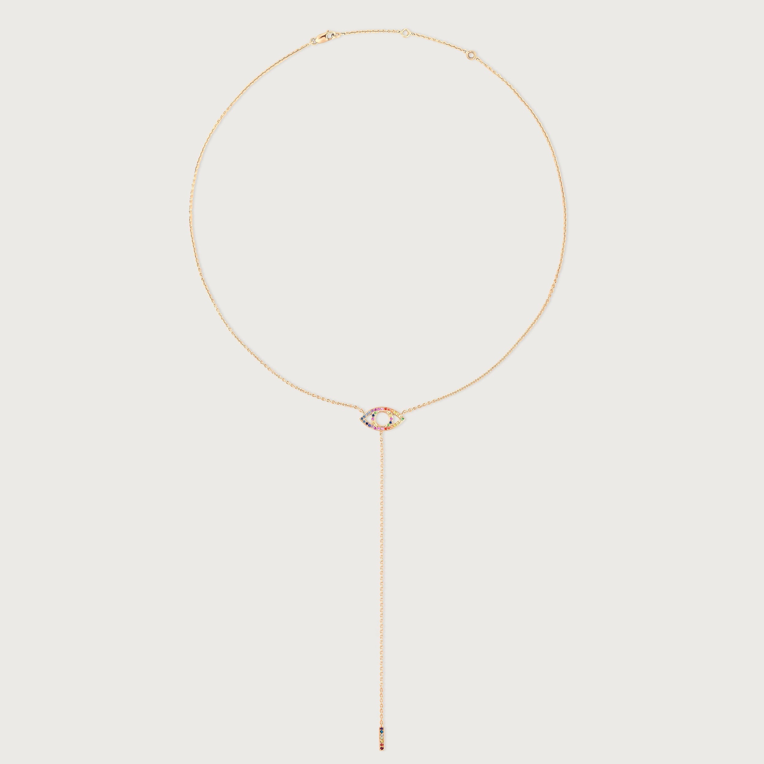 Collier Anima Œil arc-en-ciel