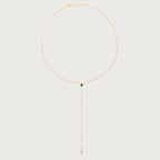 Collier Anima avec émeraude en or rose 18 carats