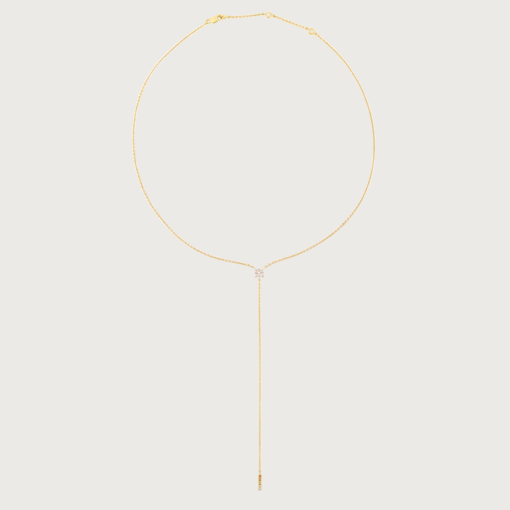 Collier Anima avec diamant rond taille pie-cut