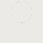 Collier Anima avec diamant rond de 1 carat taille pie-cut, or blanc 18 carats