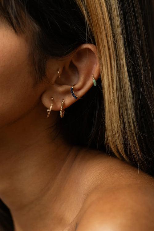 Anneau piercing en or jaune 18 carats