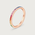 Bague Journey arc-en-ciel et diamants