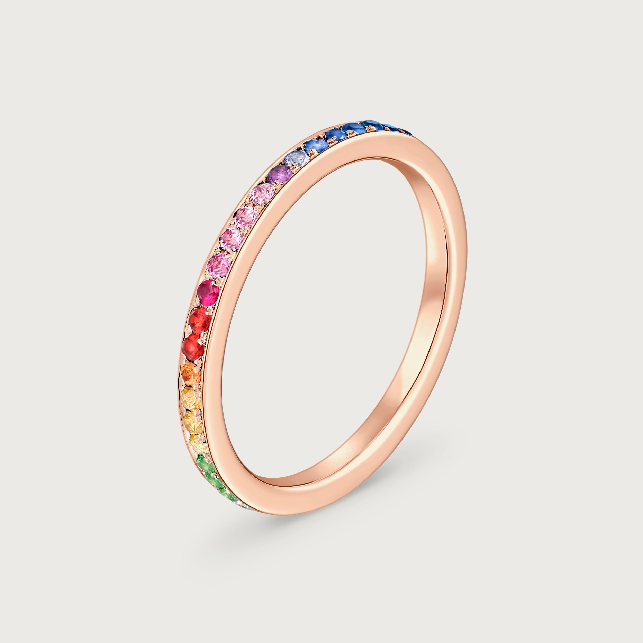 Bague Journey arc-en-ciel et diamants