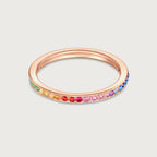 Bague Journey arc-en-ciel et diamants